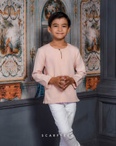 ZAYN MALEEQ KURTA KIDS (DUSTY PINK)